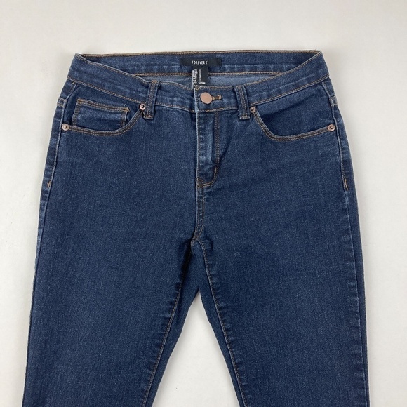 Forever 21 Womens Jeans Dark Wash Blue 27 - Picture 3 of 6